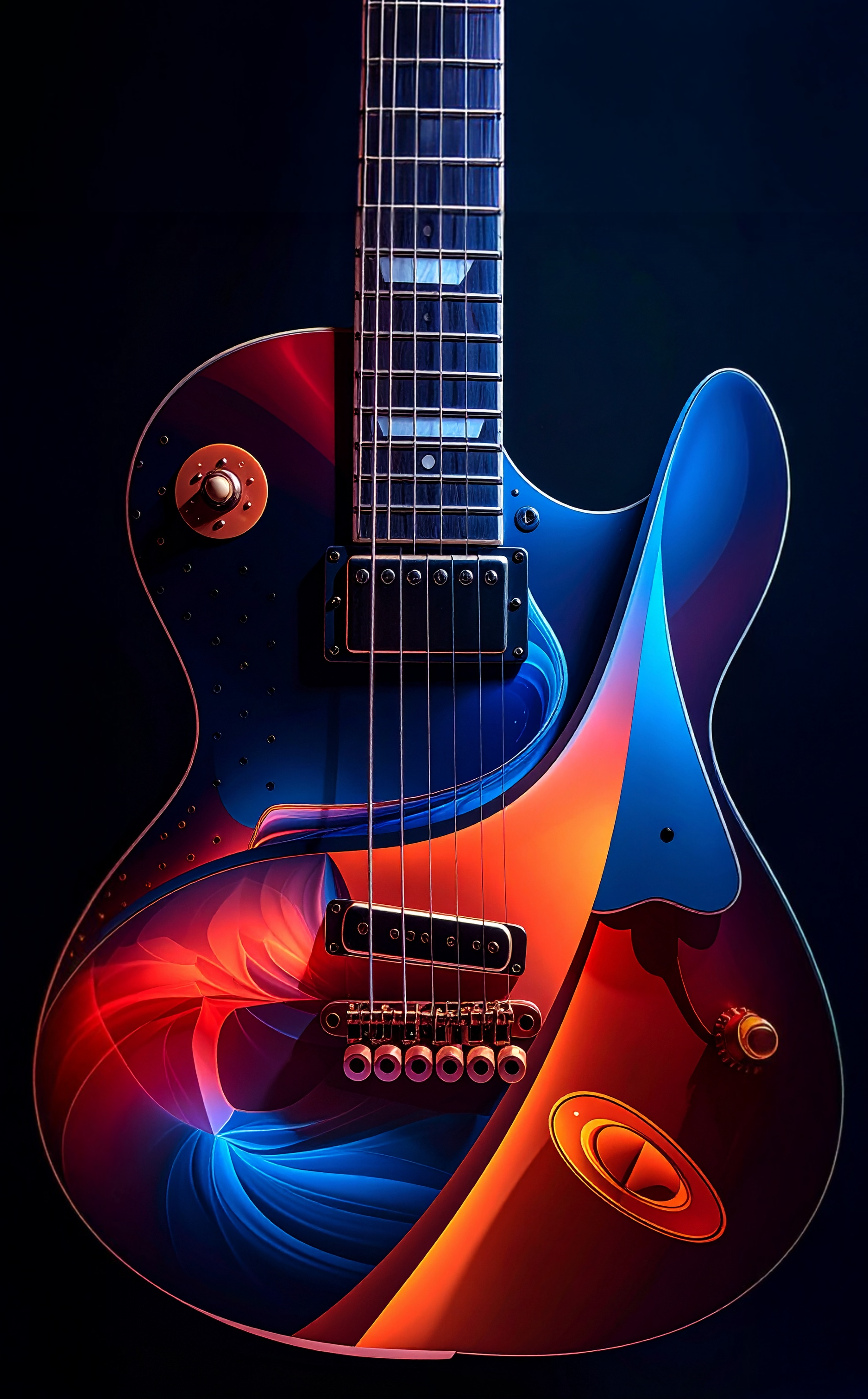 Guitar waves background